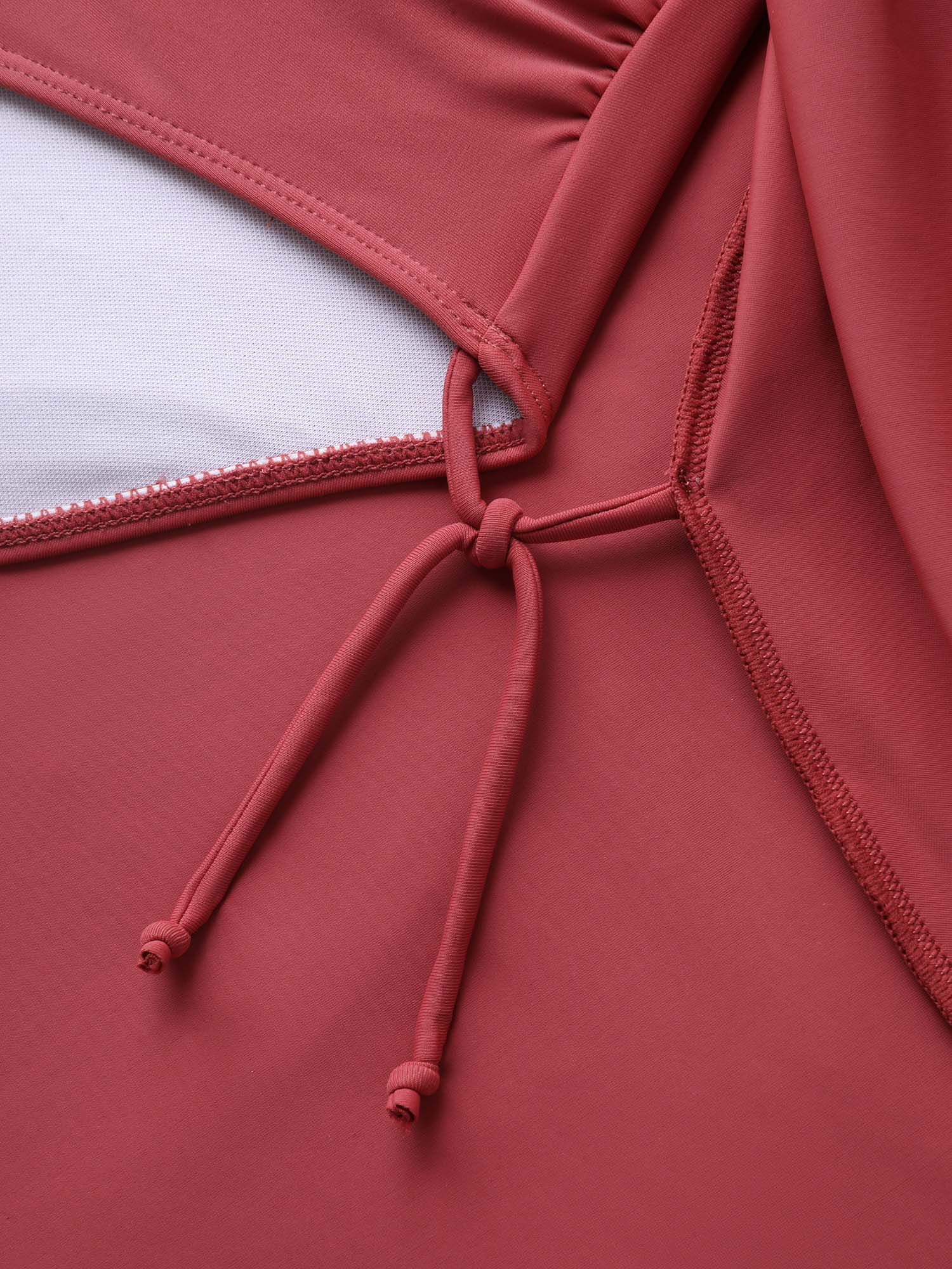 Anti-Float Tie Keyhole Swim Dress - Image 7