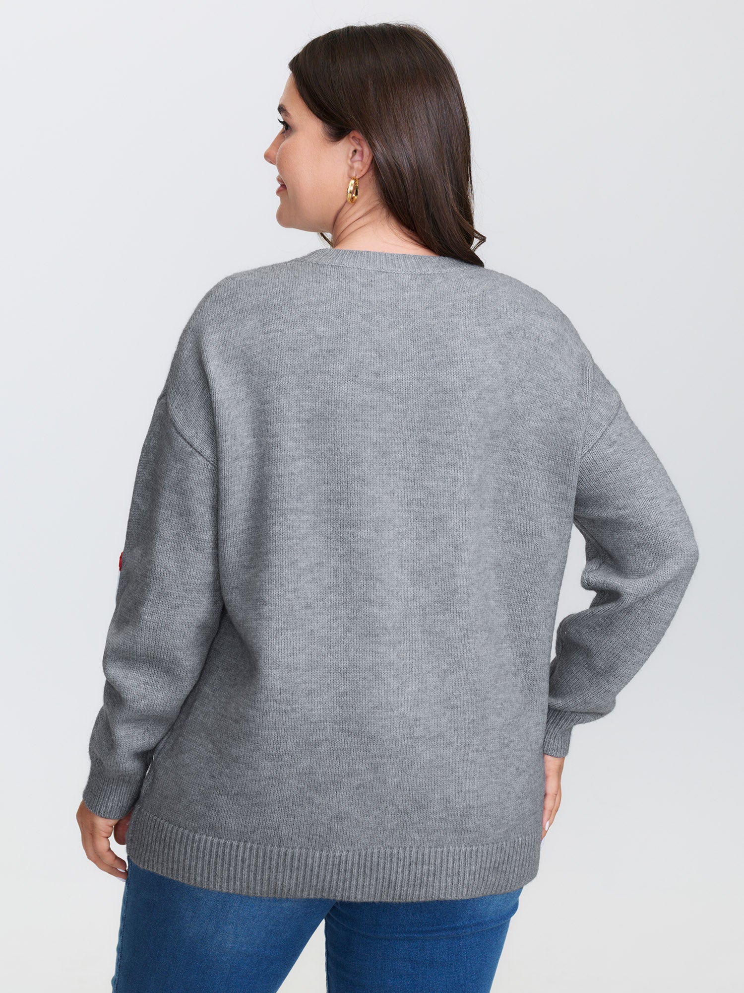 Chicken Embroidered Crew Neck Pullover - Image 4