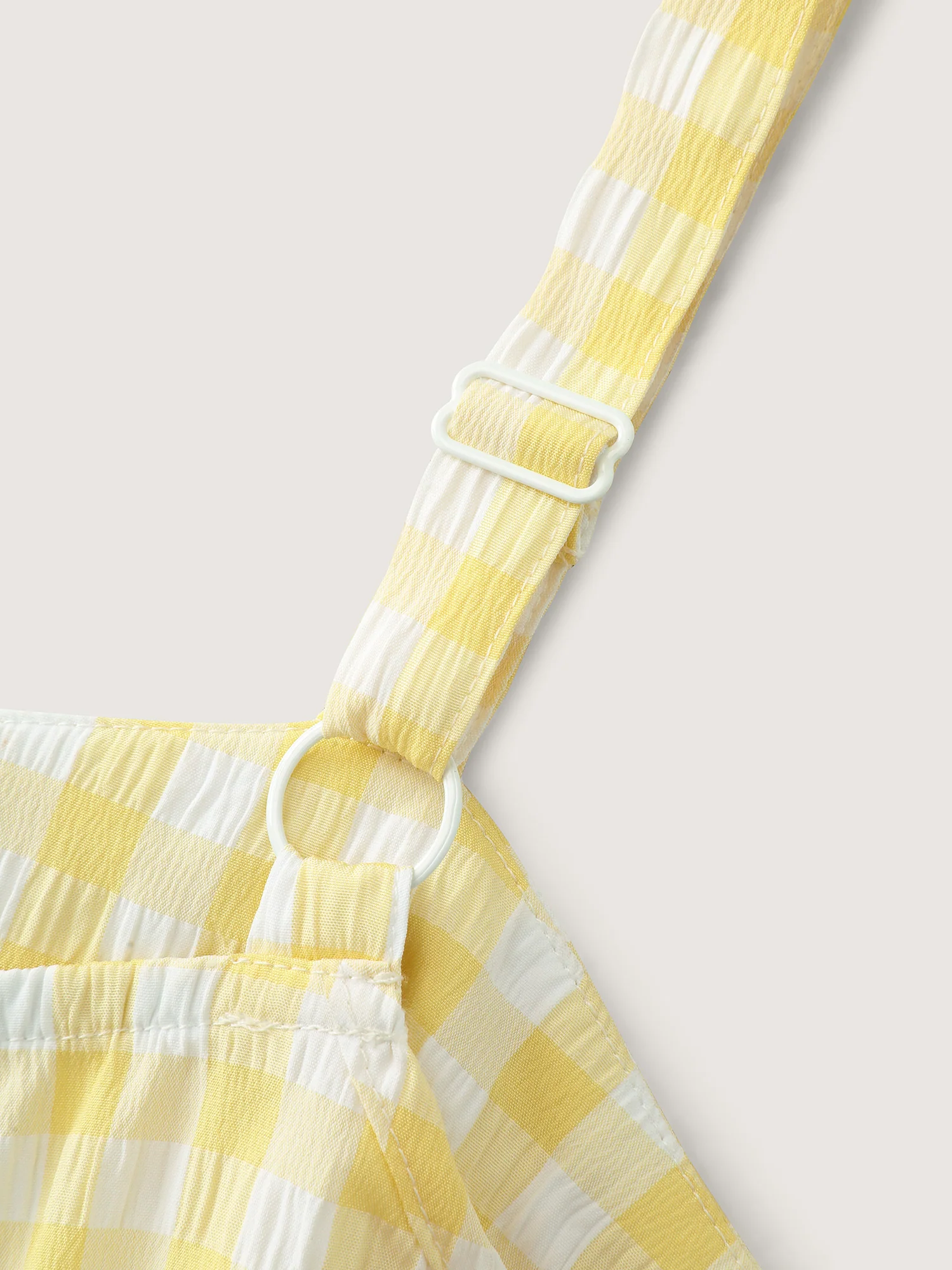 Colorblock Gingham Print Tiered Maxi Dress - Image 5