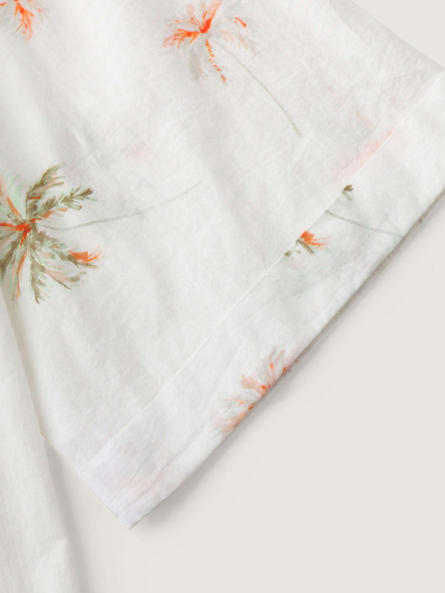 Cotton Floral Print Button-Front Shirt - Image 6