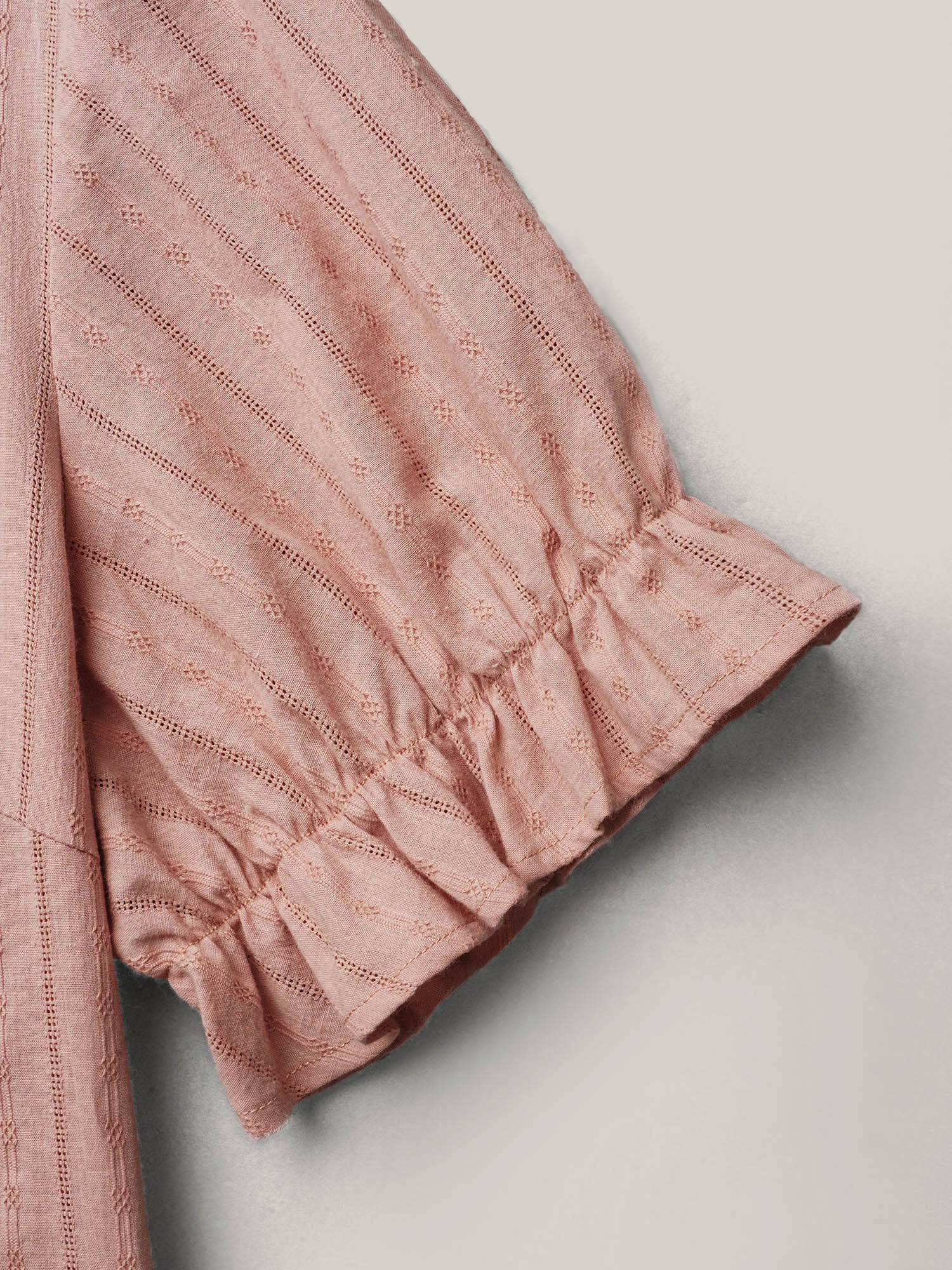 Cotton Square Neck Ruffled Sleeve Shirt - Image 10