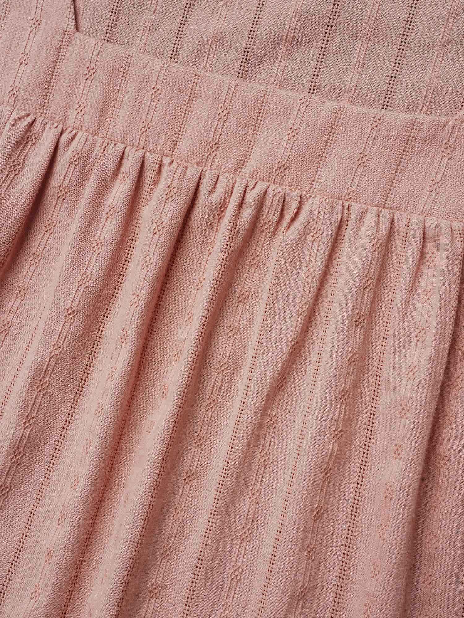 Cotton Square Neck Ruffled Sleeve Shirt - Image 9
