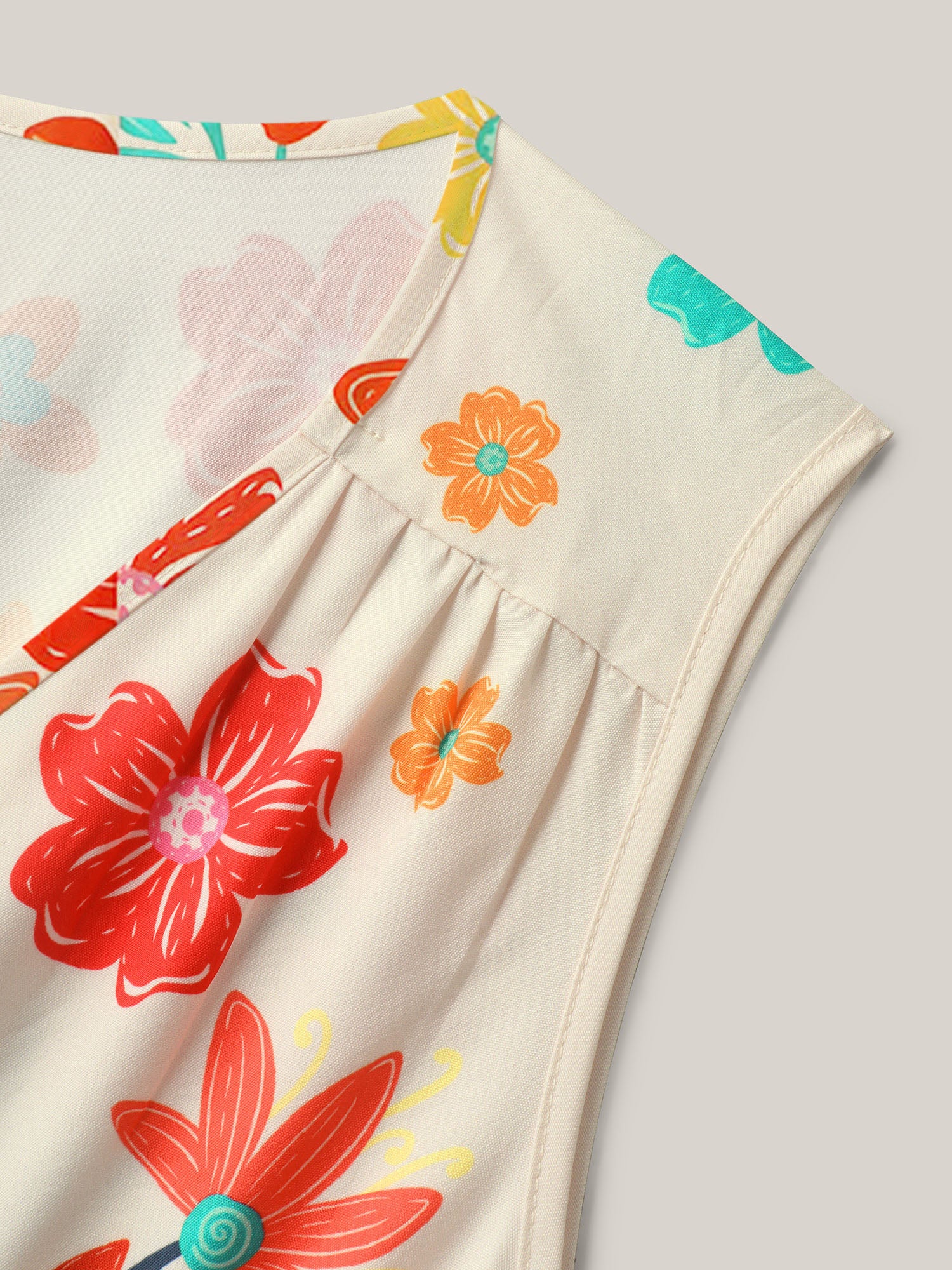 Floral Drama Cinched-Waist Maxi Dress - Image 6