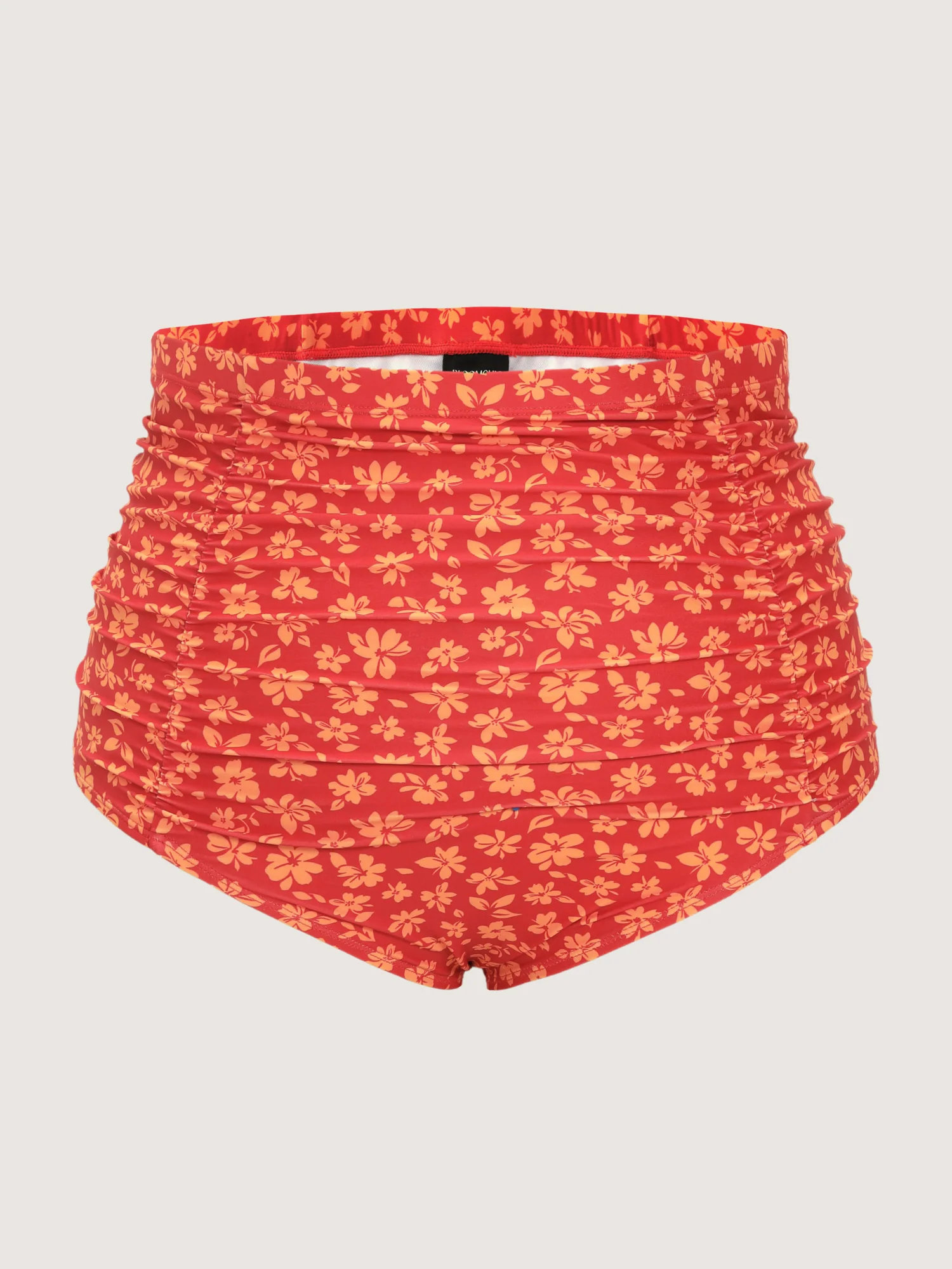 Floral Print High Waisted Swim Bottoms - Image 6