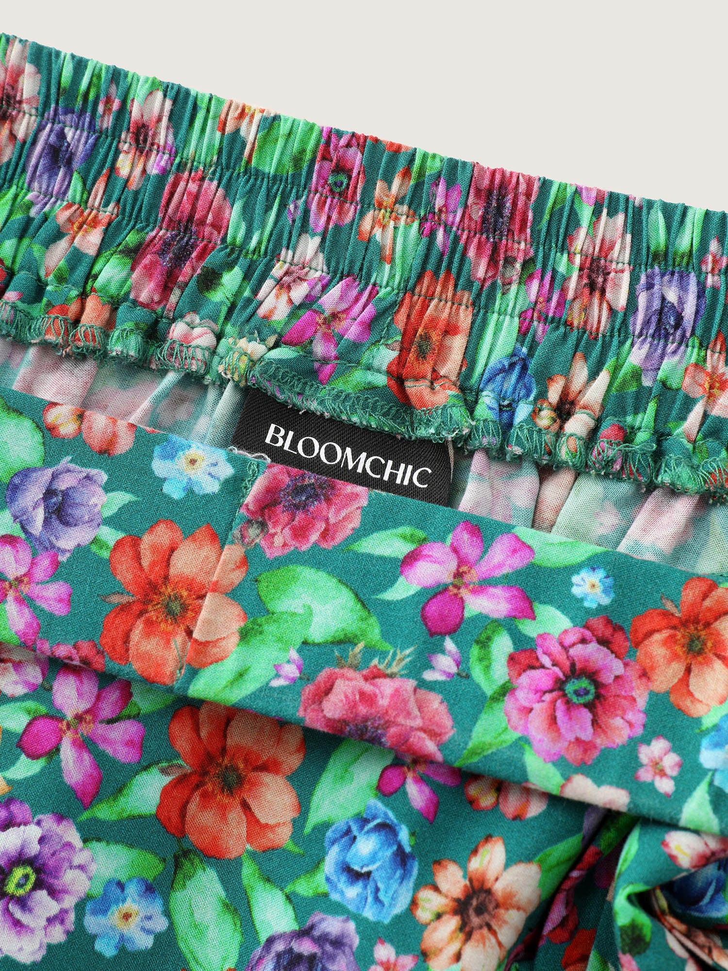 Floral Print Wrap Side-Tie Midi Dress - Image 7