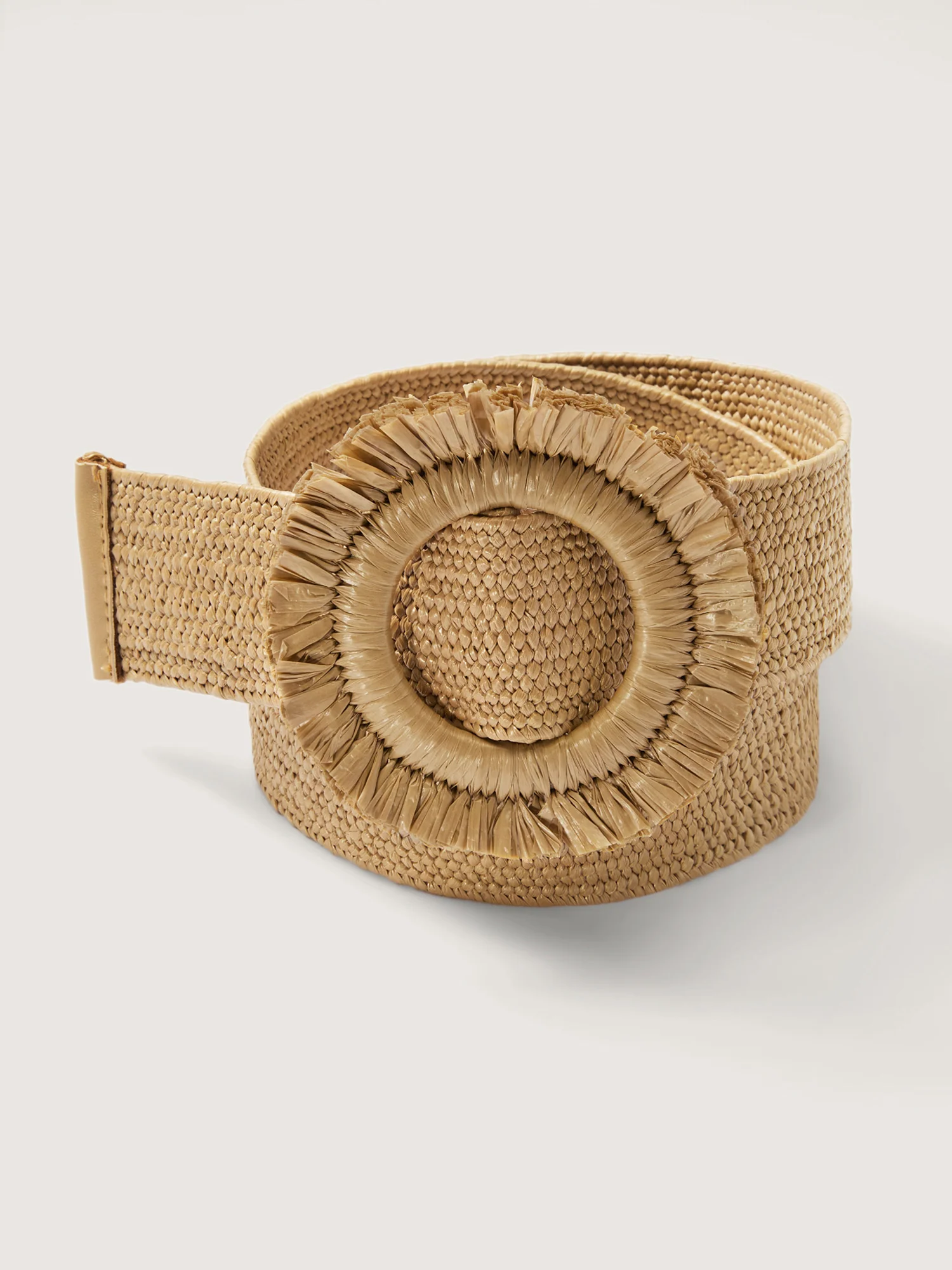 Floral Ruffled Buckle Wide Belt - Image 2