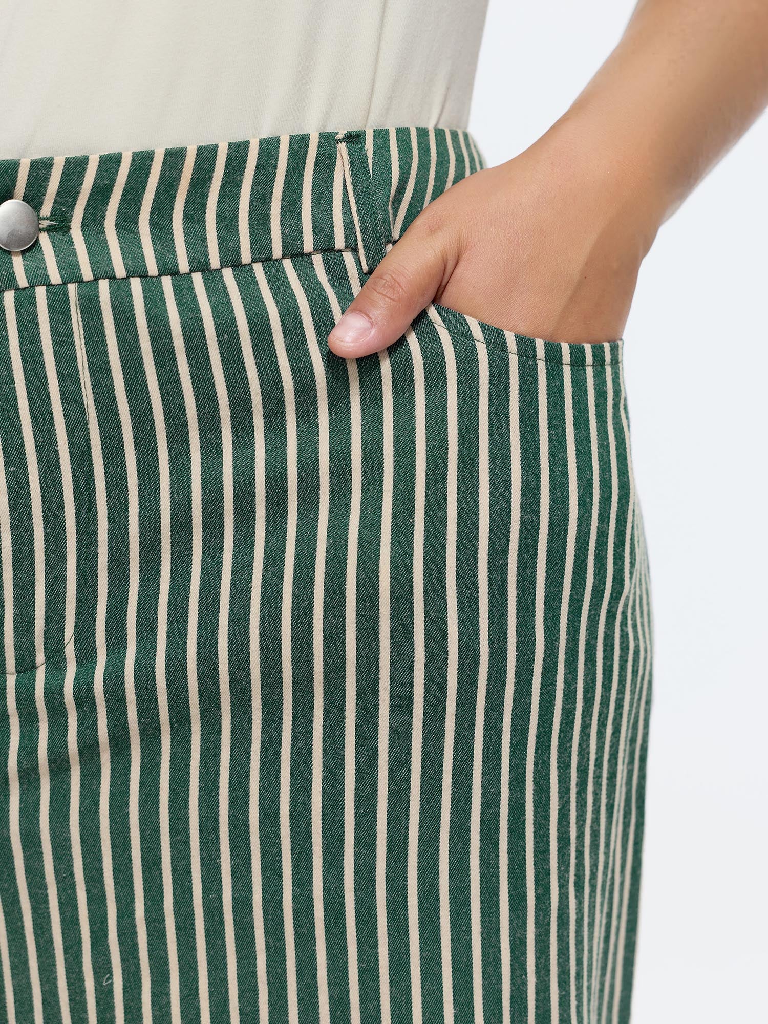 Holiday Striped Print Straight-Leg Pants - Image 3
