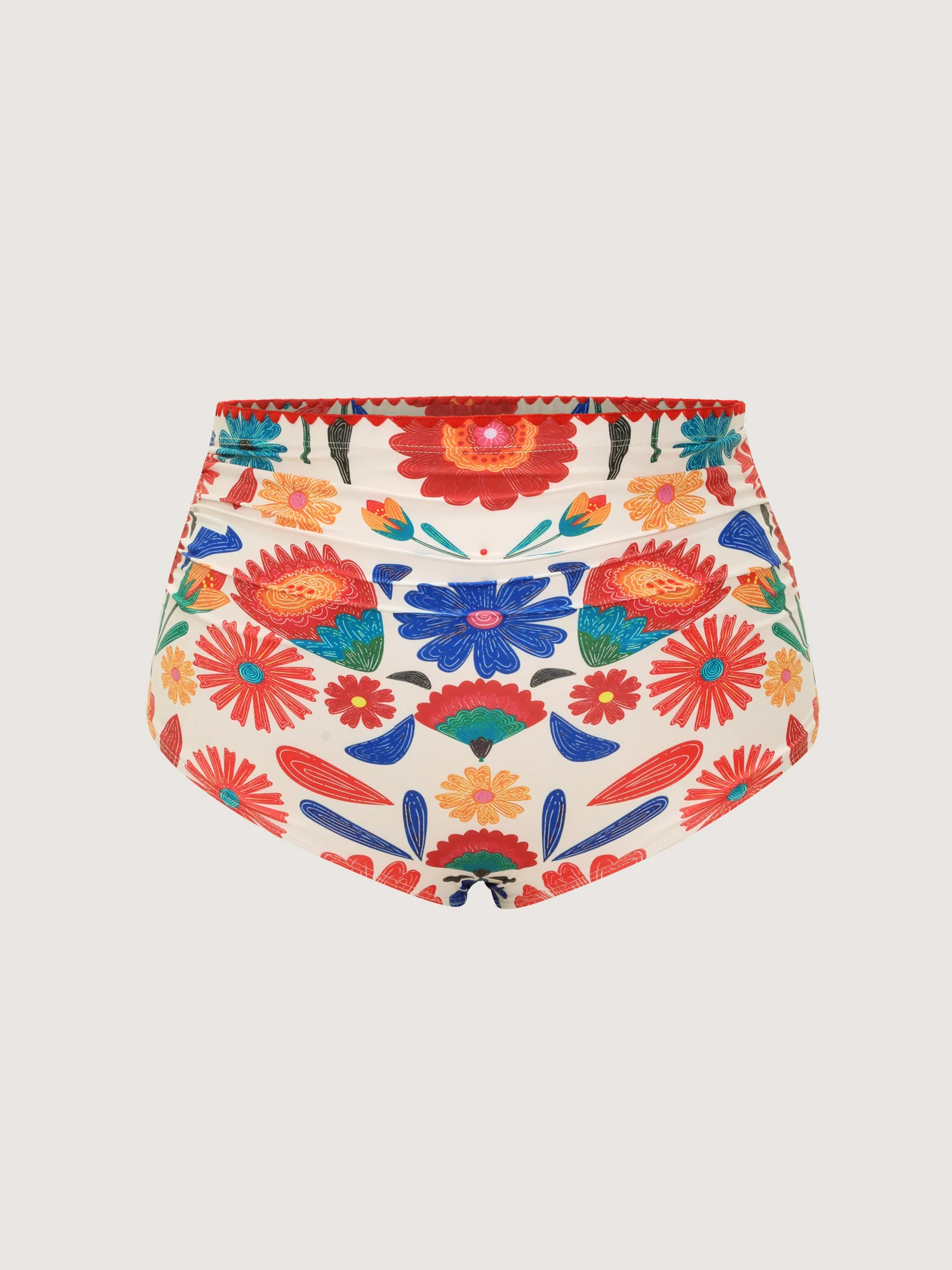 Playful Floral Embroidered Bikini Bottoms - Image 6