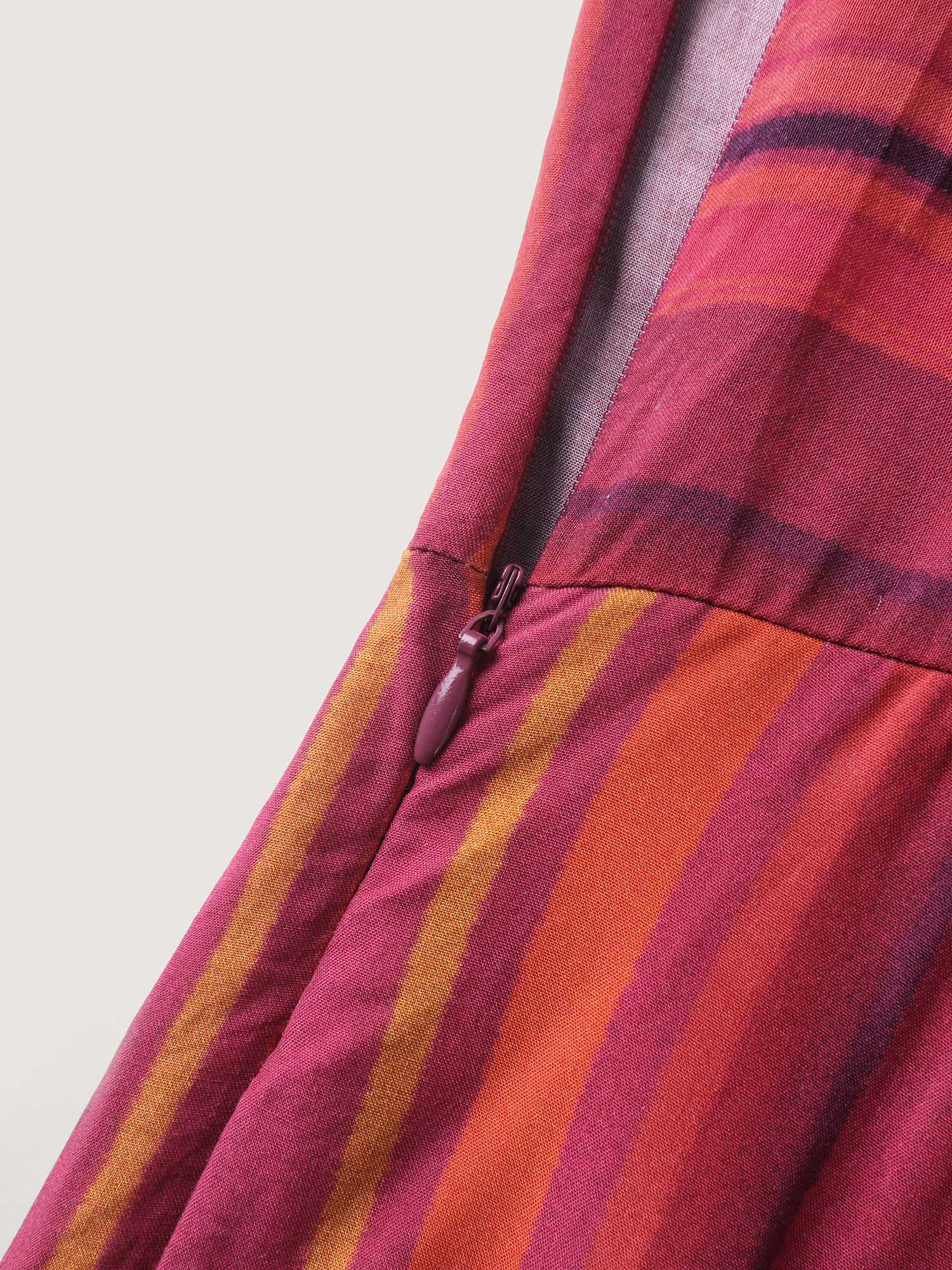 Rayon Stripe Print Stretchy Hem Cami Jumpsuit - Image 7