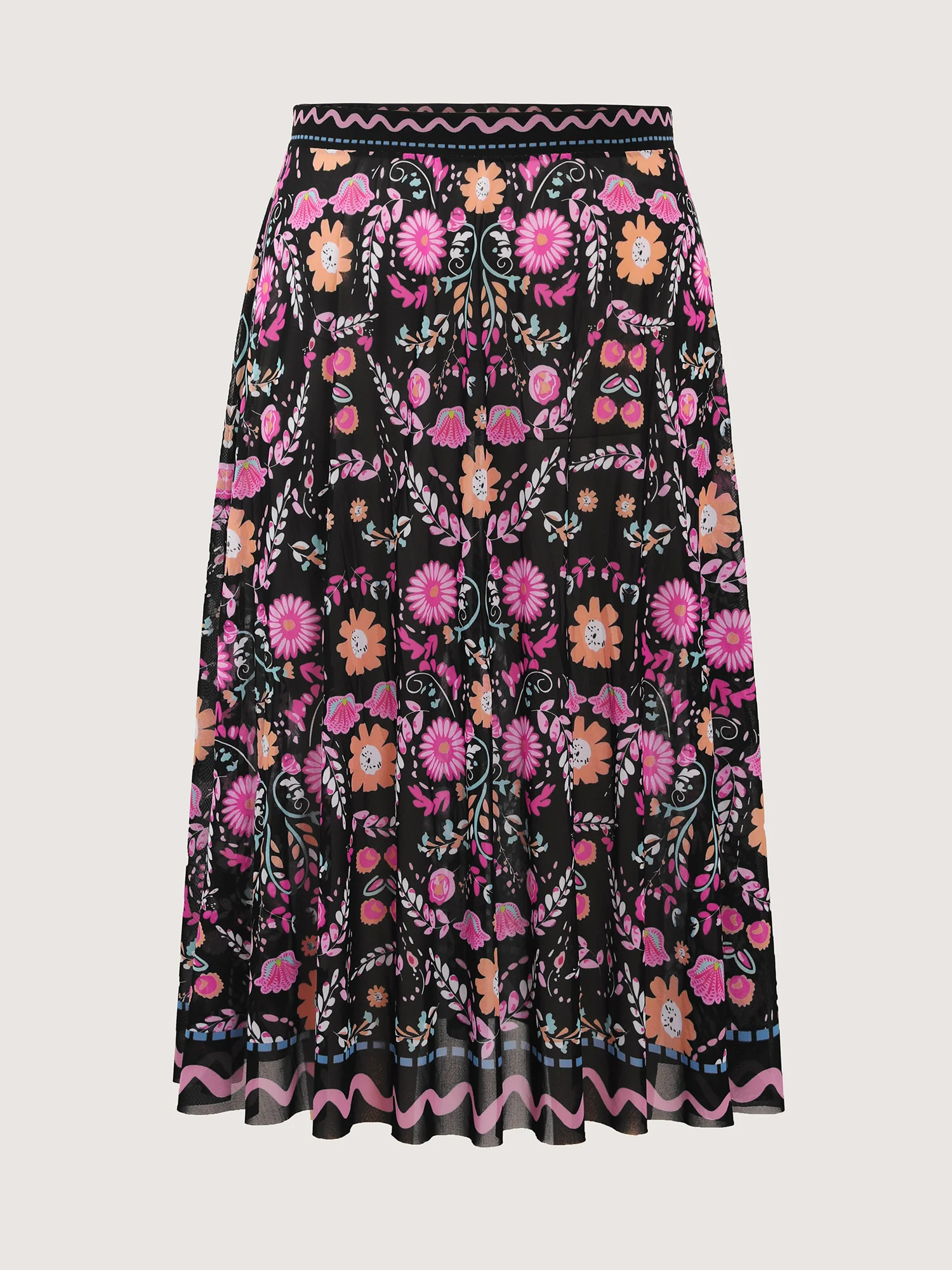 Sarong Set Floral Print One-Piece Swimsuit - Image 11