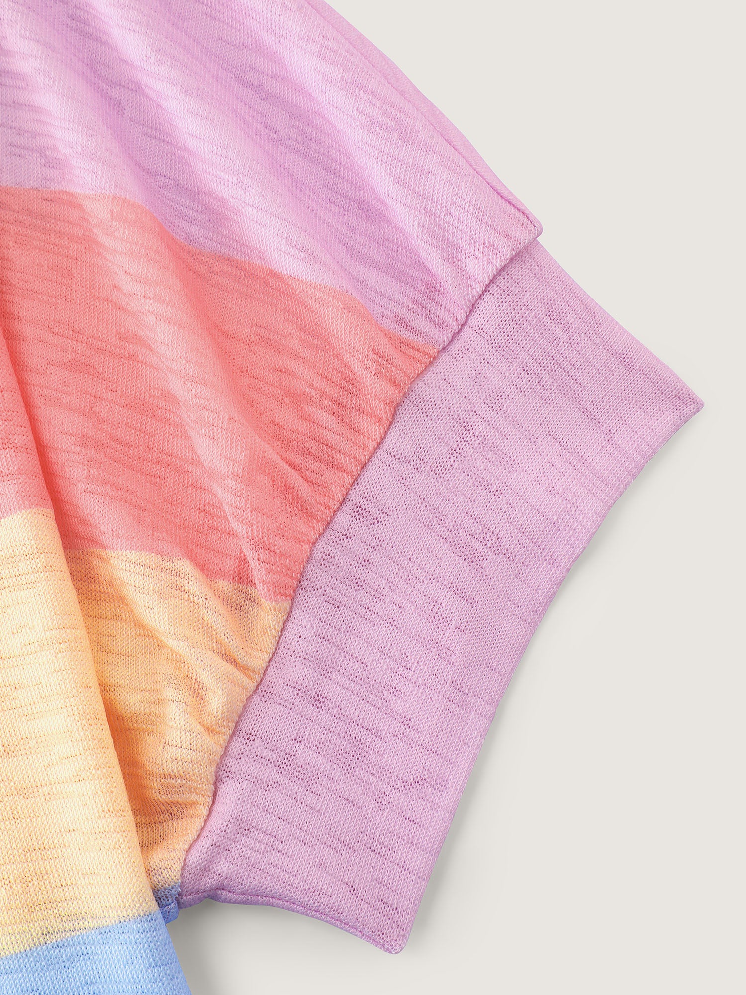 Sheer Colorblock One-Shoulder T-Shirt - Image 6