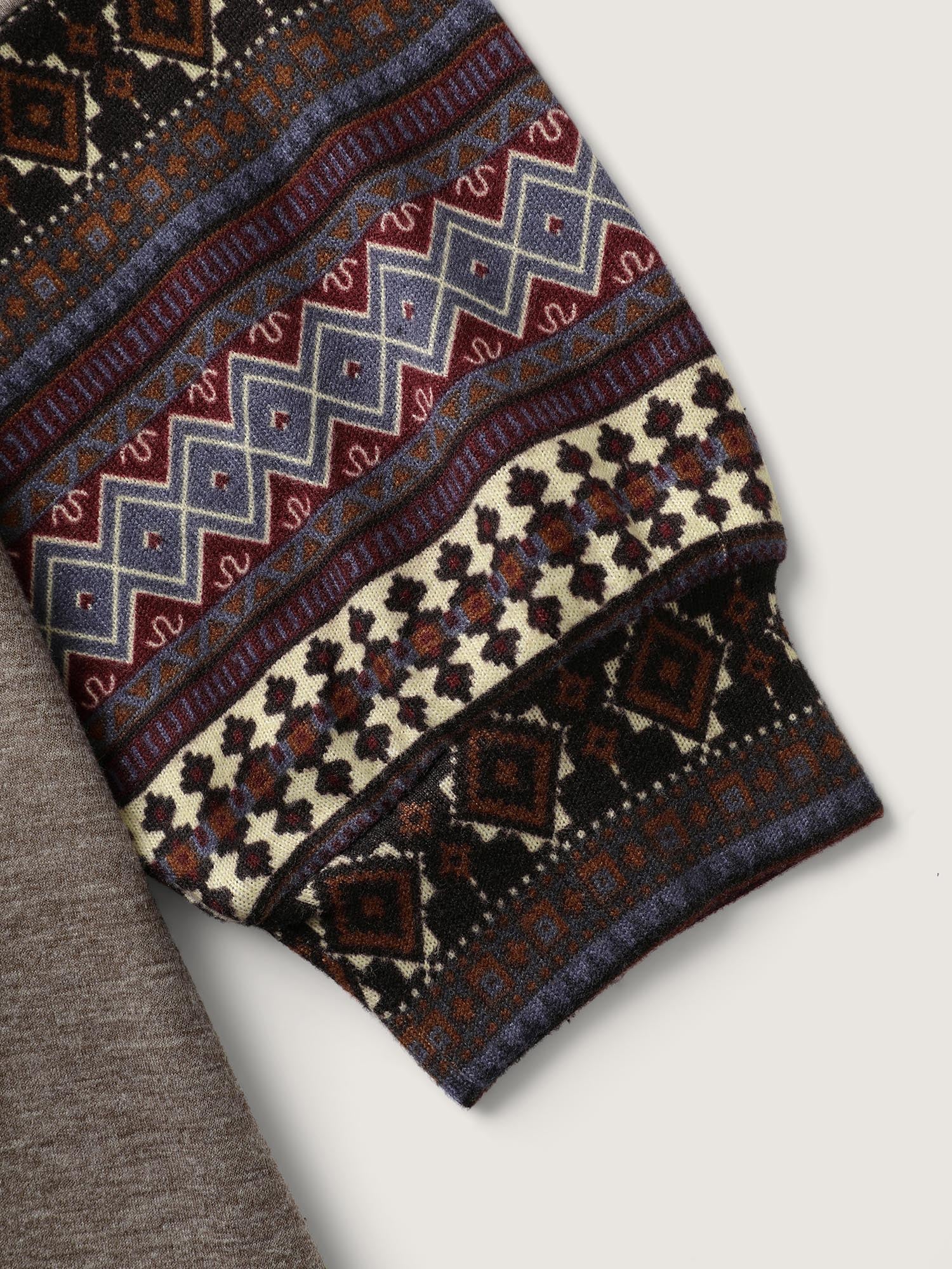 Supersoft Boho Stripes Spliced T-Shirt - Image 6