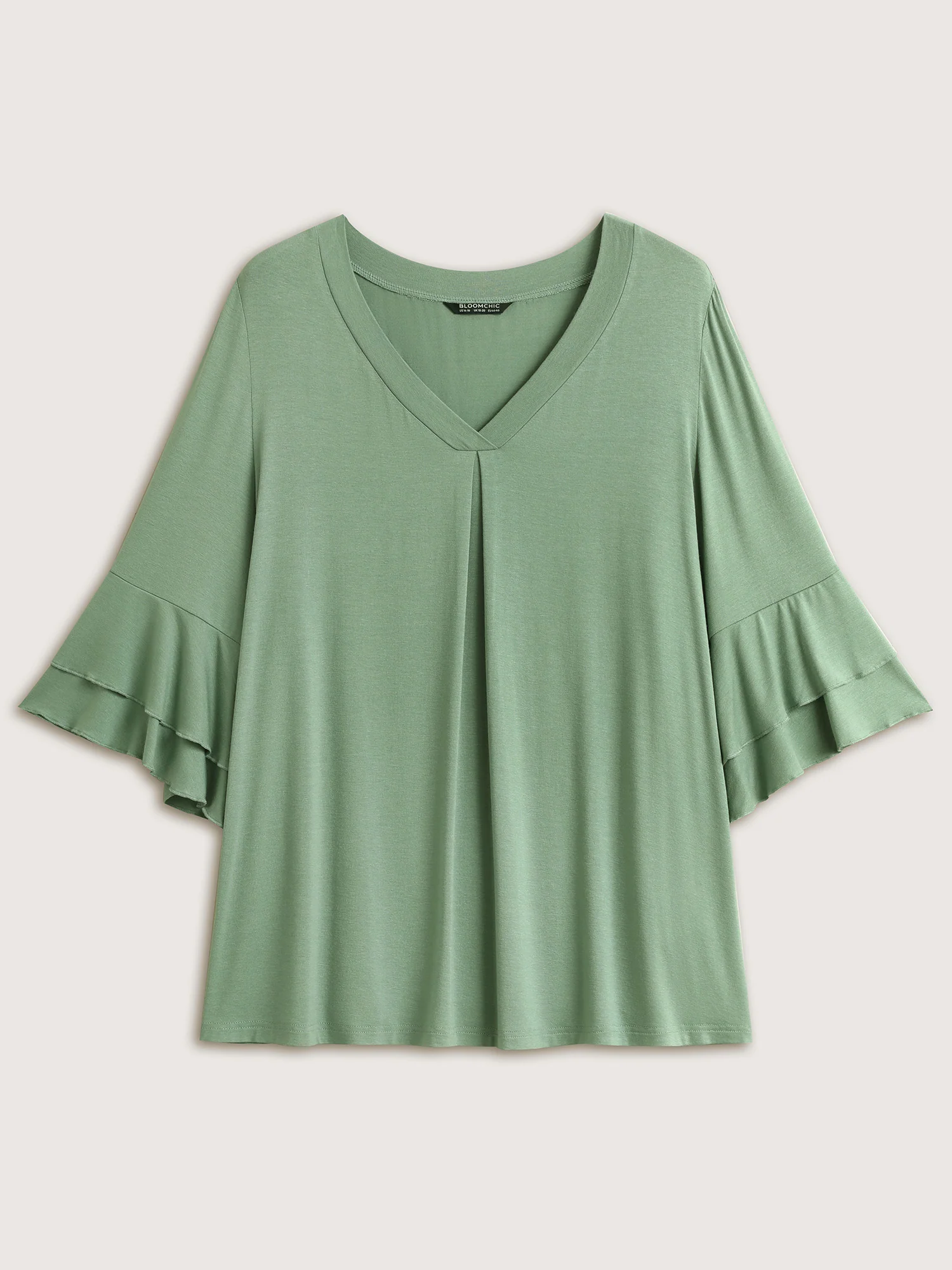 Supersoft Essentials Ruffle Layered Sleeve Pleated T-shirt - Image 9