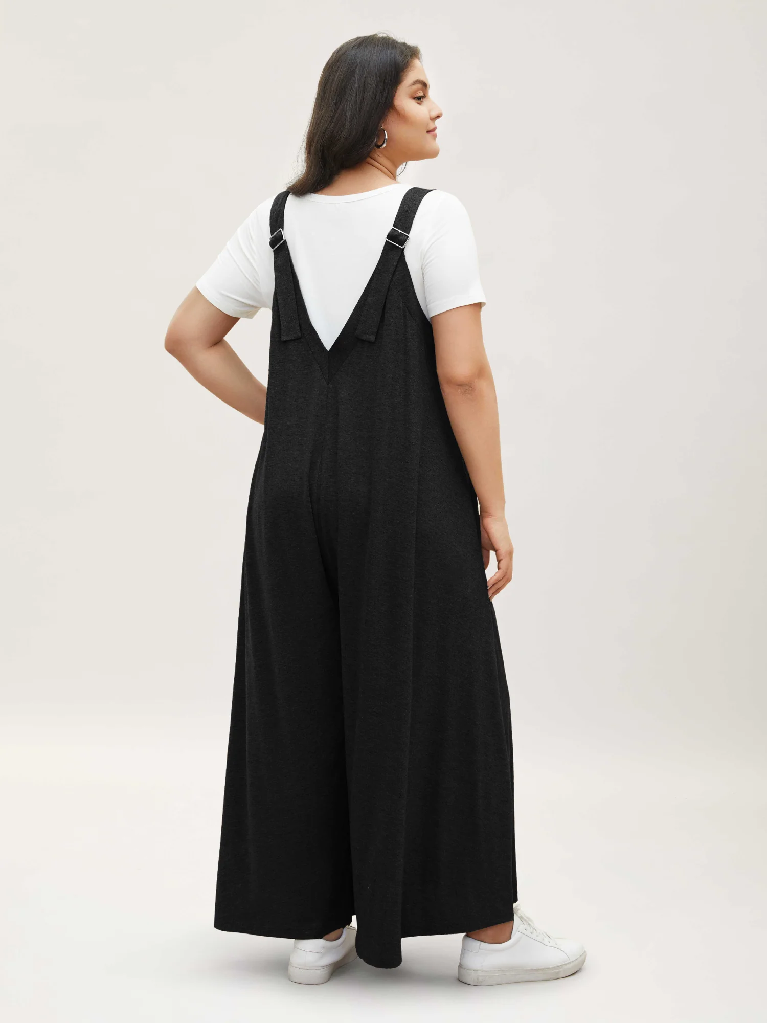 Supersoft Essentials Solid Pocket Adjustable Straps Jumpsuit - Image 11