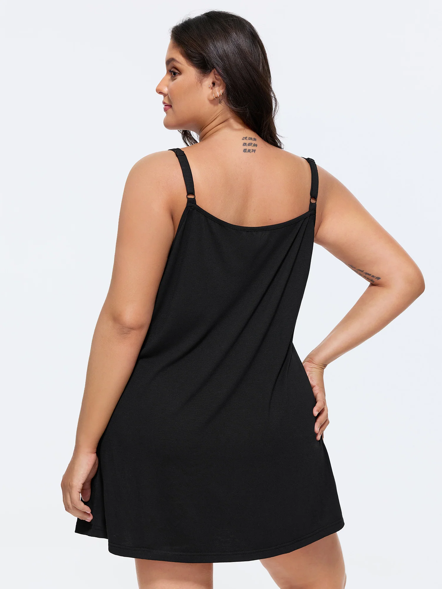 Supersoft Pleated Knotted Flowy Lounge Dress - Image 4
