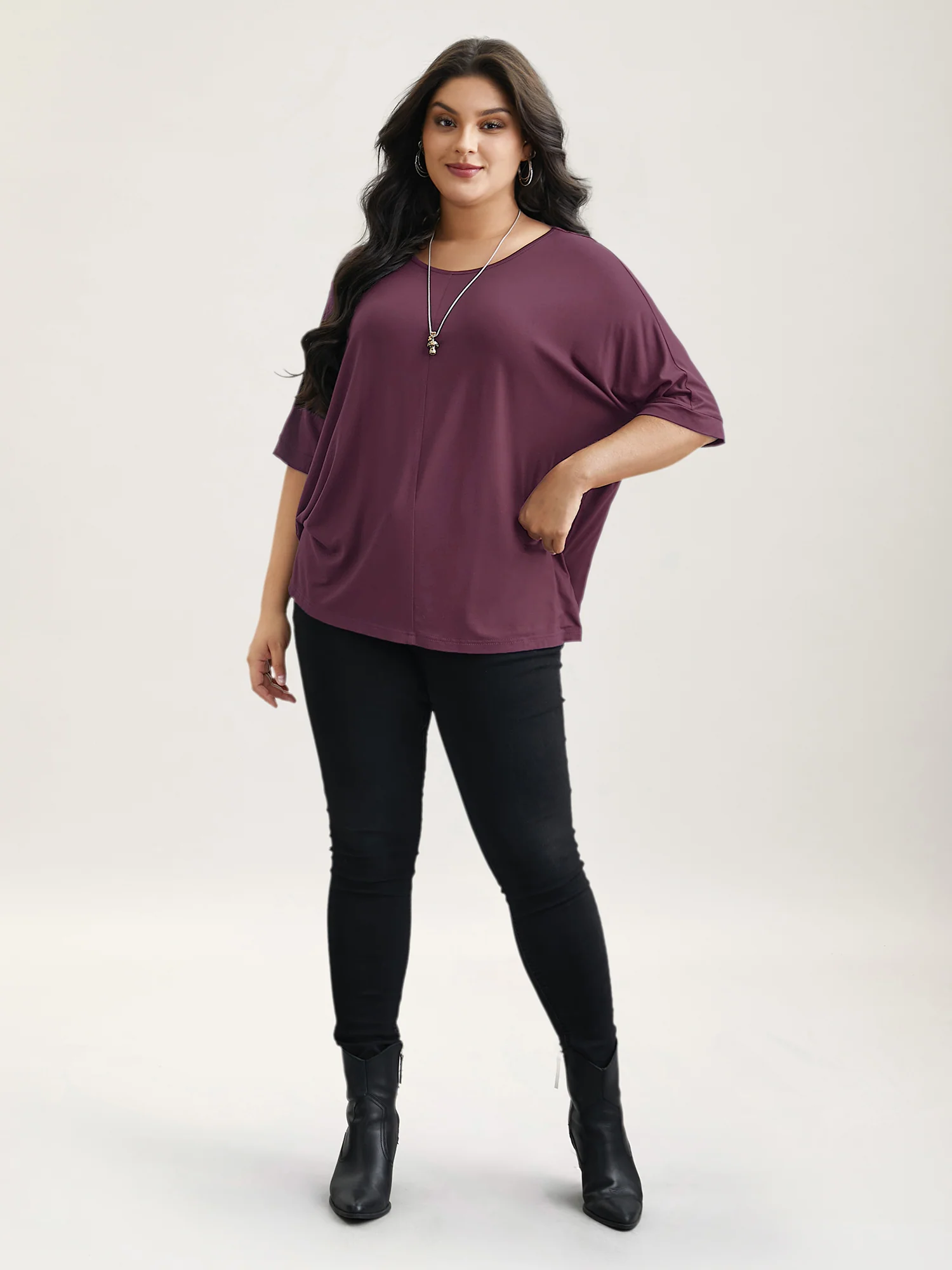 Supersoft Round Neck Plain T-Shirt - Image 16