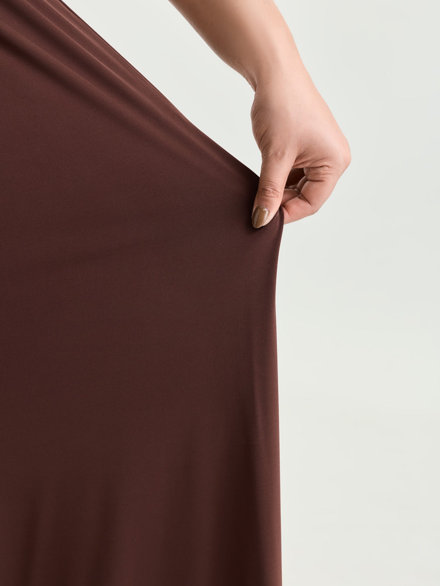 Supersoft Stretchy Pleated Flared Plain Pants - Image 4