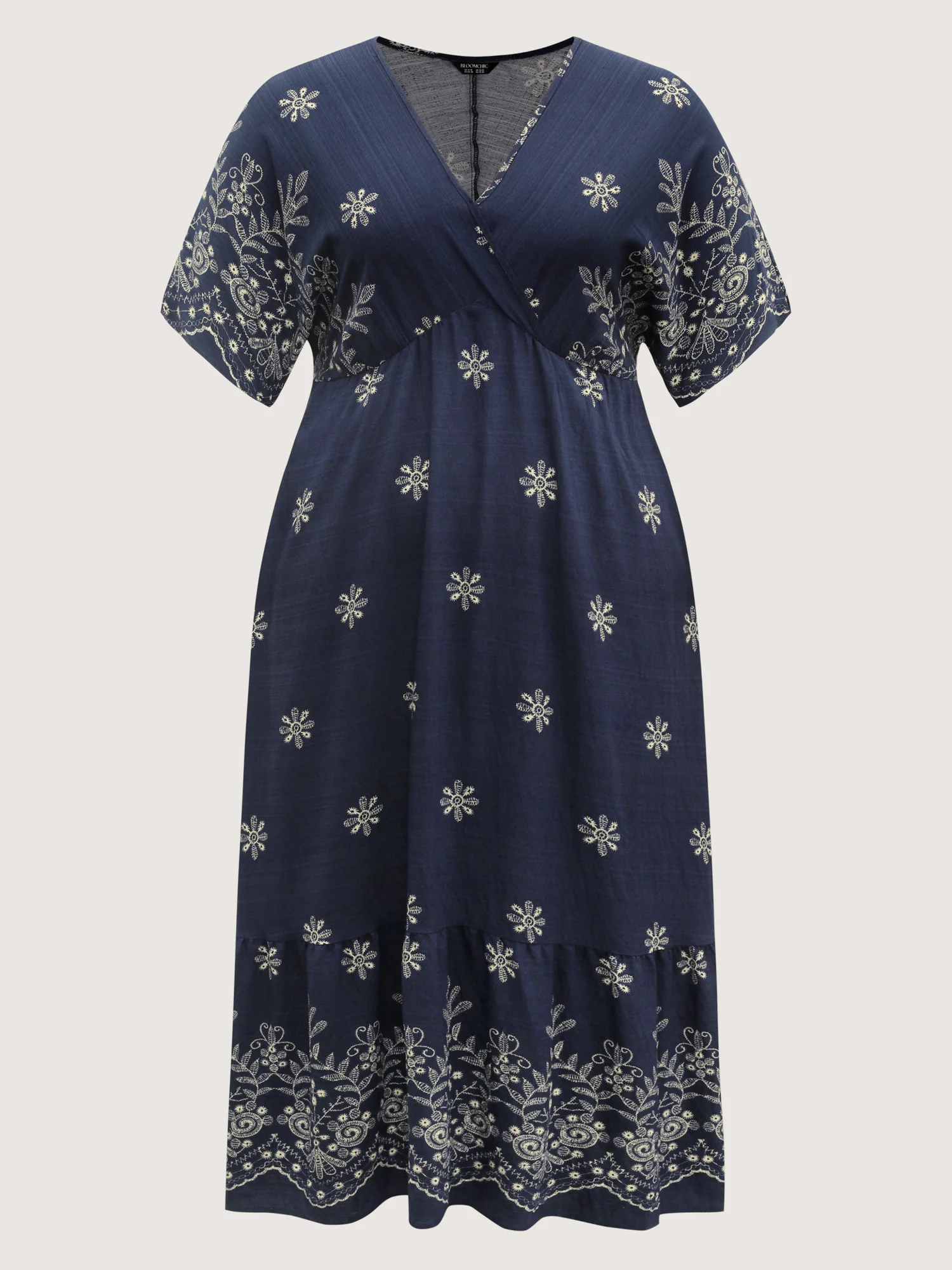 Surplice Neck Split Side Pockets Maxi Dress - Image 15