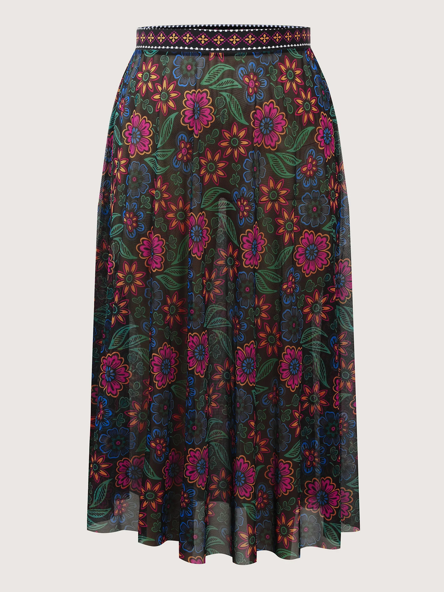 Two-Piece Sarong Floral Print One-Piece Swimsuit - Image 11
