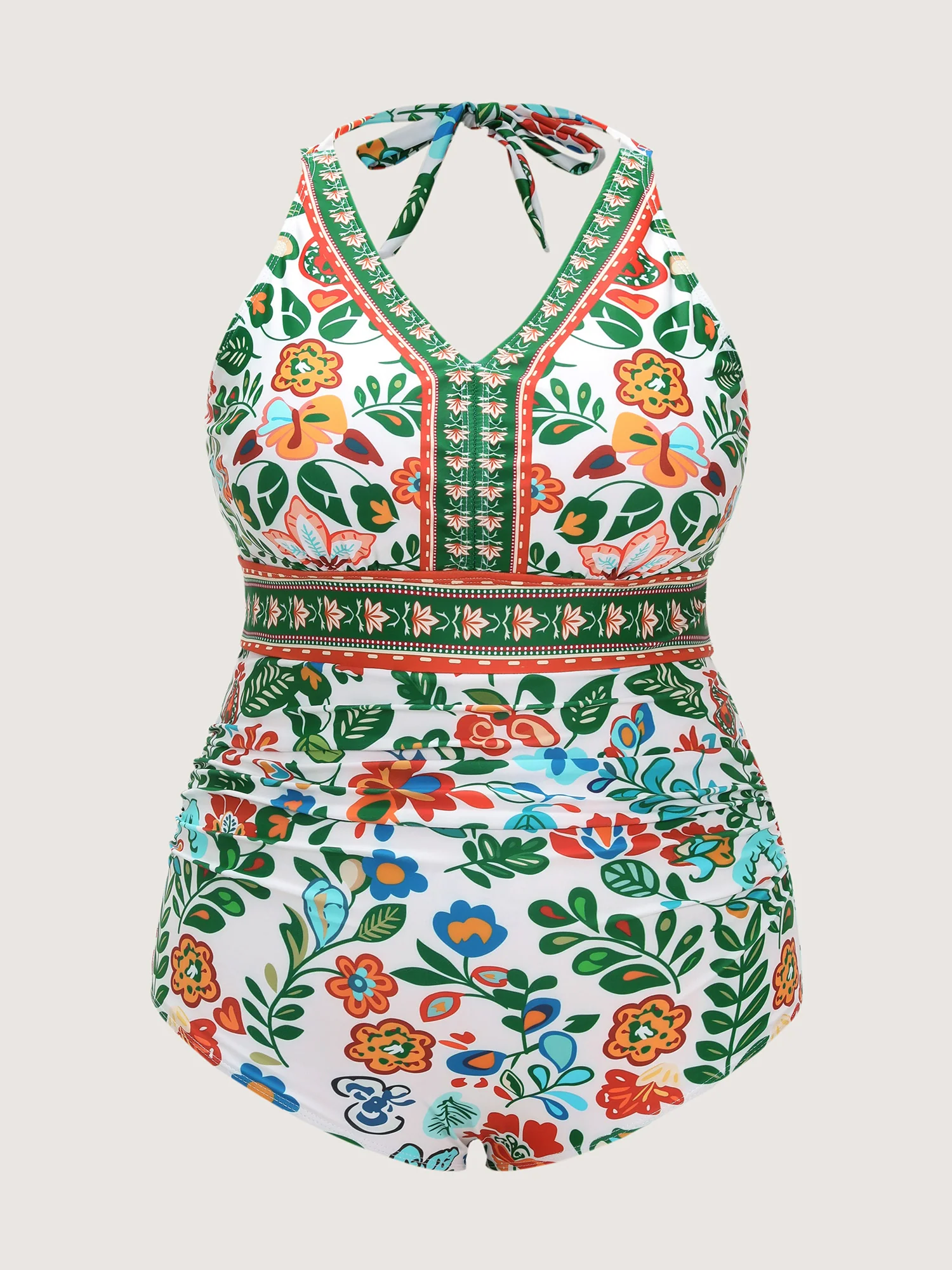 Two-Piece Tummy-Control Sarong Swimsuit - Image 10