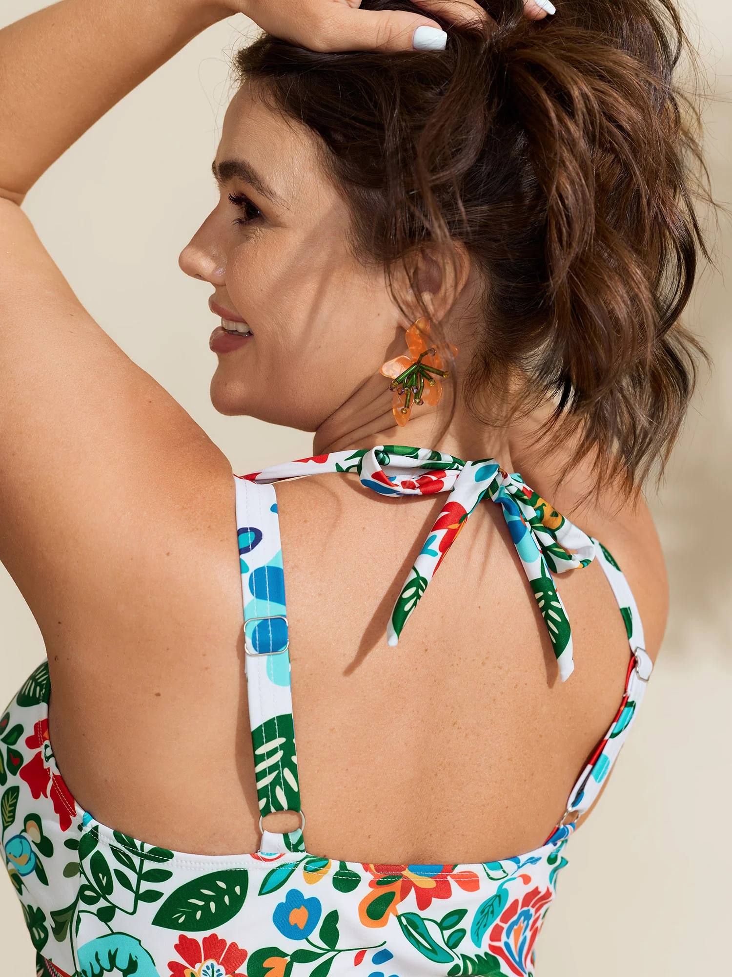 Two-Piece Tummy-Control Sarong Swimsuit - Image 4
