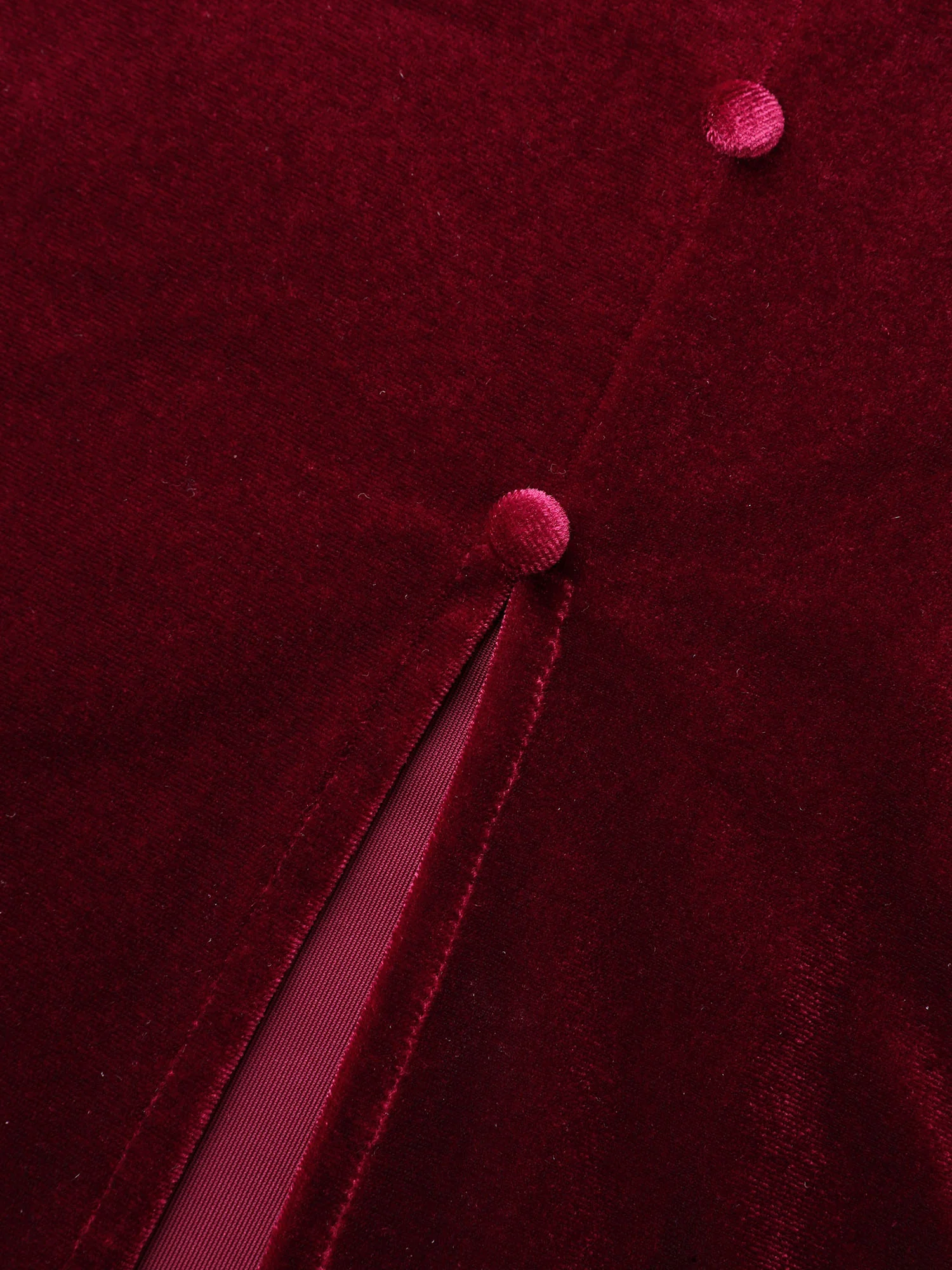 Velvet Ruched Surplice Neckline Midi Dress - Image 5