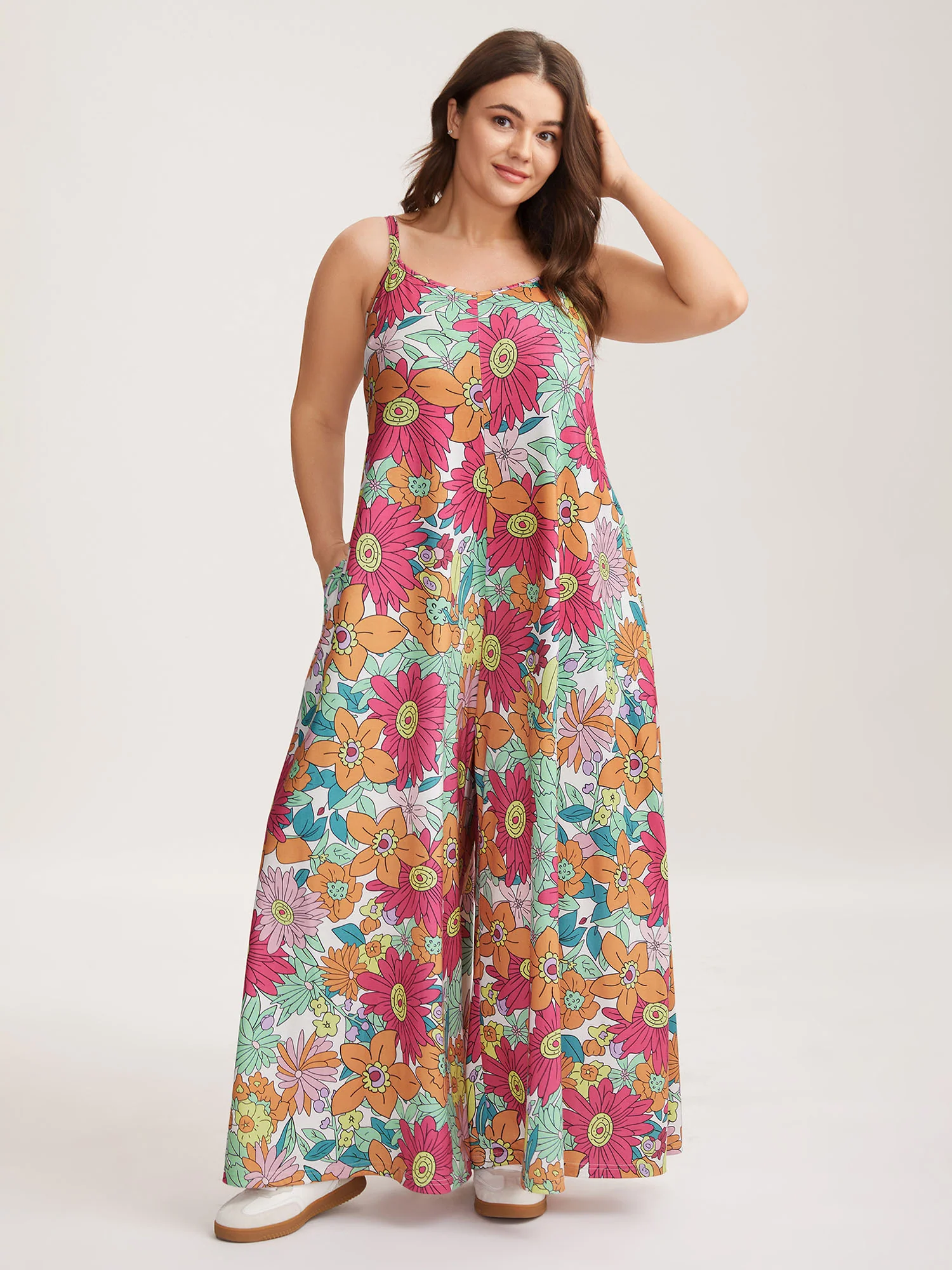 Vivid Groove Stretchy Adjustable Jumpsuit - Image 6